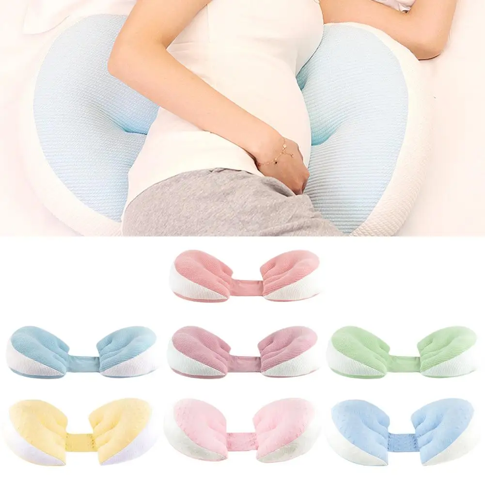 Almohada de maternidad para dormir de lado, cojín de cama de cintura, Protector de embarazo, soporte multifunción para el vientre, tipo U, nueva