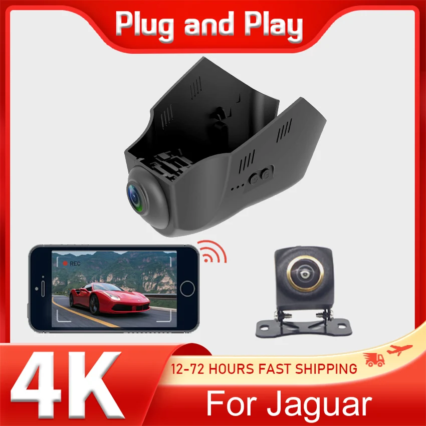 

New! 4K Plug and play Car DVR Camera Dash Cam For Land Rover Discovery Sport Range Rover Evoque Jaguar E F PACE XE XF XJ XJL XEL