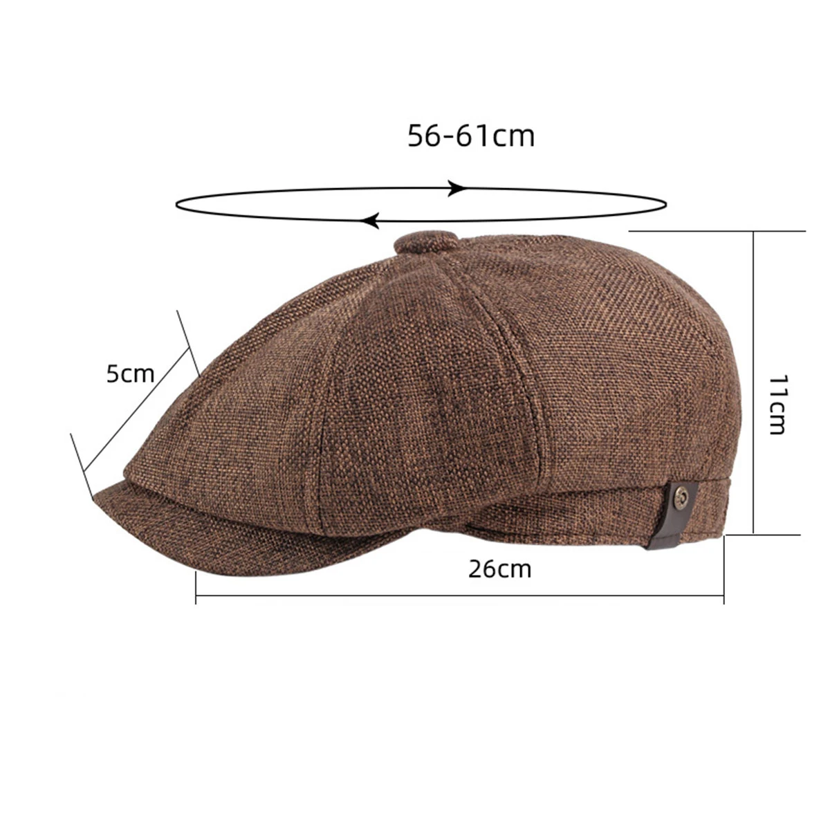 Hat Men Beret Cabbie Driving Hunting Caps Vintage Tweed Peaky Blinders Berets Flat Peaked Cap Street Hats for Men Women