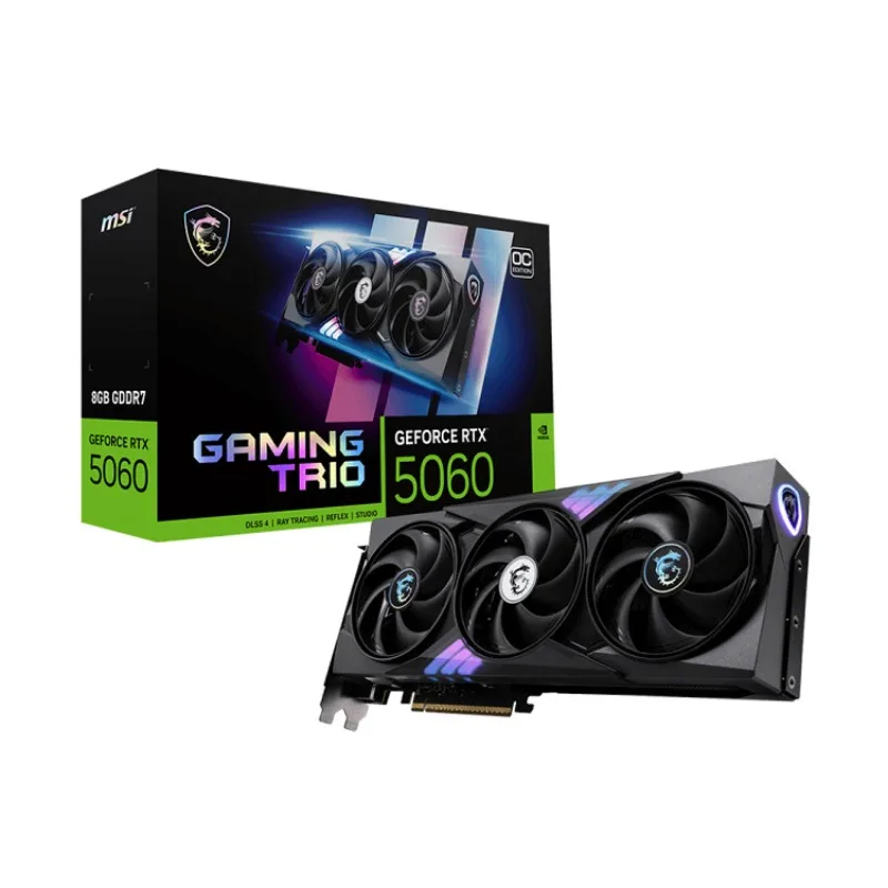 GeForceRTX 5060 8G GAMING TRIO OC Graphics Card for Gaming Design