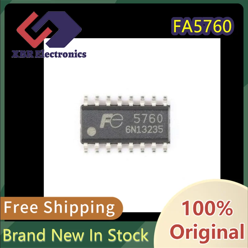 

(10/50 pieces) FA5760 5760 SOP-16 LCD Power Chip, Brand New Original Authentic Product, In Stock