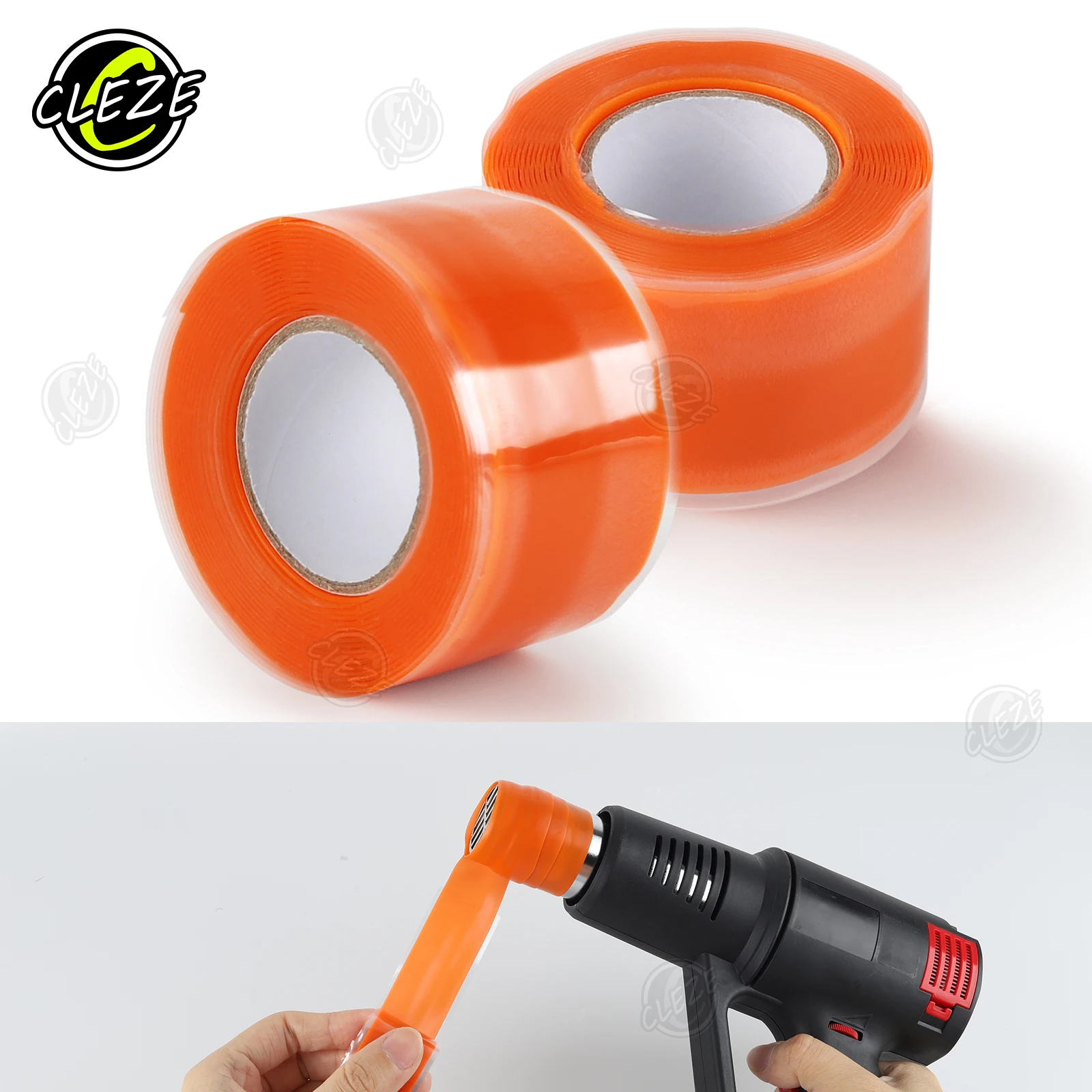 CLEZE New 3Meters Heat Protection Wrap Silicone Tape for Window Tint  Hot Air Gun Nozzle Wire Loom Car Repair Bandage