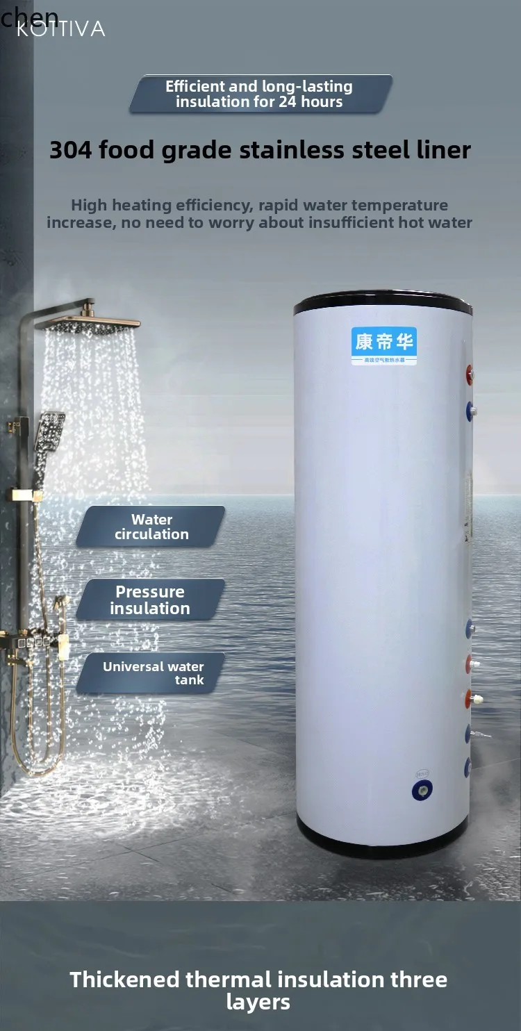 LXC Luftenergie Warmwasserbereiter Wasserzirkulation Puffer Isolierung Tank Eimer