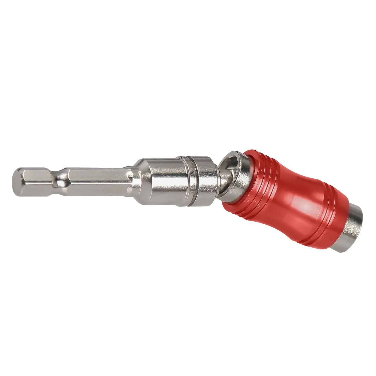 Magnetic Bit Holder, Pivoting Drill Bit Extension, Screwdriver Bit Holder Extender Aluminum Sleeve, 1/4 Inch Hex Quick Release