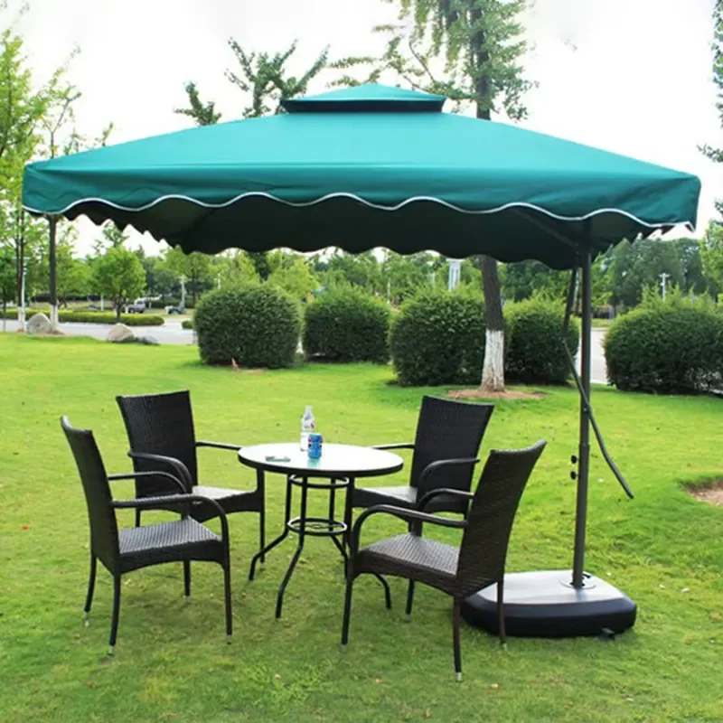 Outdoor Cantilever Parasol 2.2x2.2m PU Polyester Fabric HFW Pipe Thickened Umbrella Bone for Hotels Parks and Garden Patio