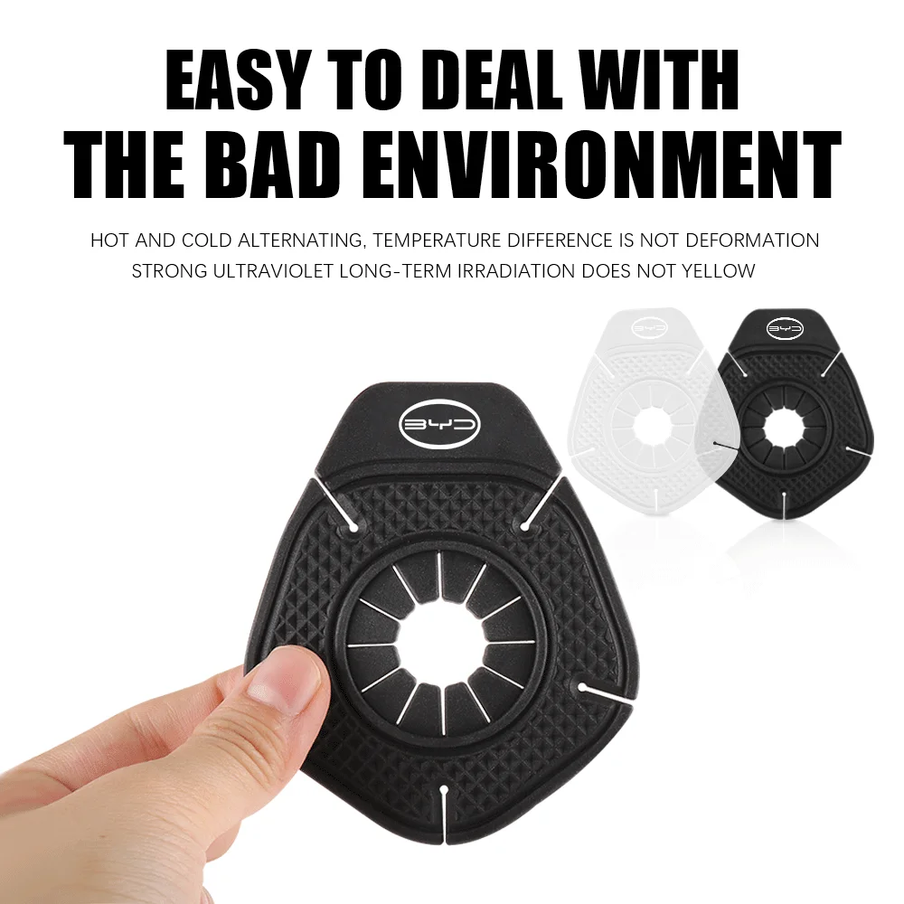 

2PCS For BYD Logo Car Wiper Arm Bottom Hole Protective Cover Silicone Car Windshield Wiper Sleeve Wiper Hole Dustproof Protector