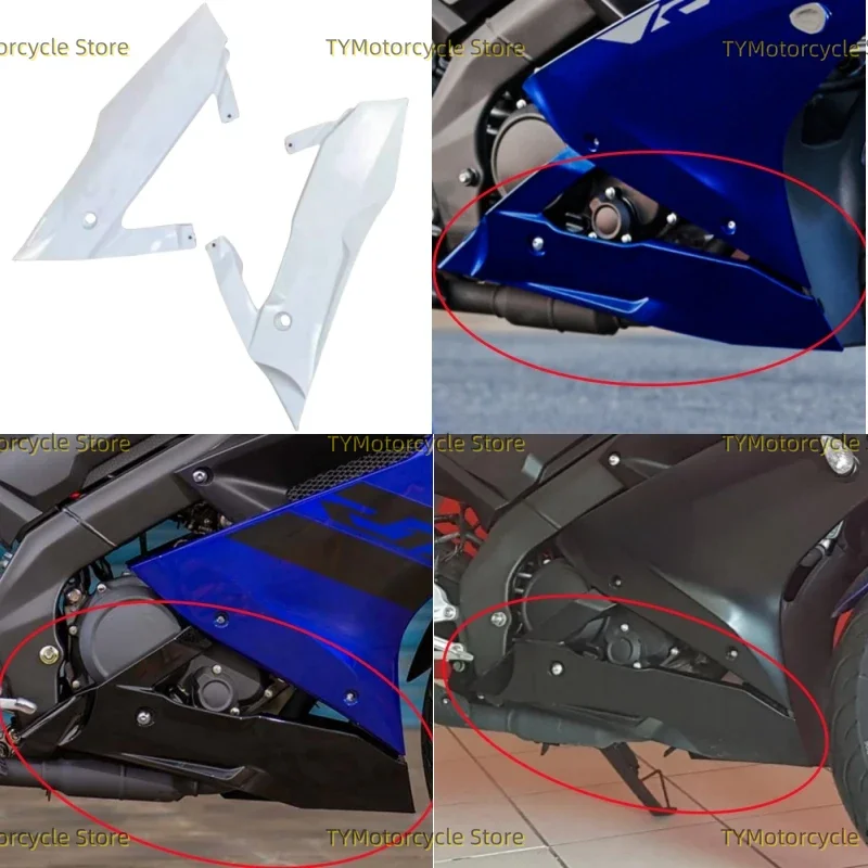 Motorcycle Lower Side Fairing Cowl Panel Cover Fit for YAMAHA YZF-R15 YZFR15 2018-2021 YZF-R125 YZFR125 2019-2022