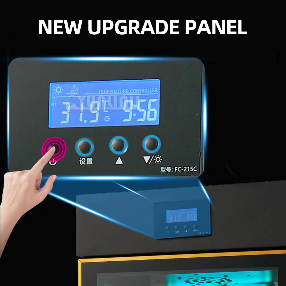 Gabinete de yogur refrigerado de esterilización de temperatura constante comercial Gabinete de yogur refrigerado inteligente