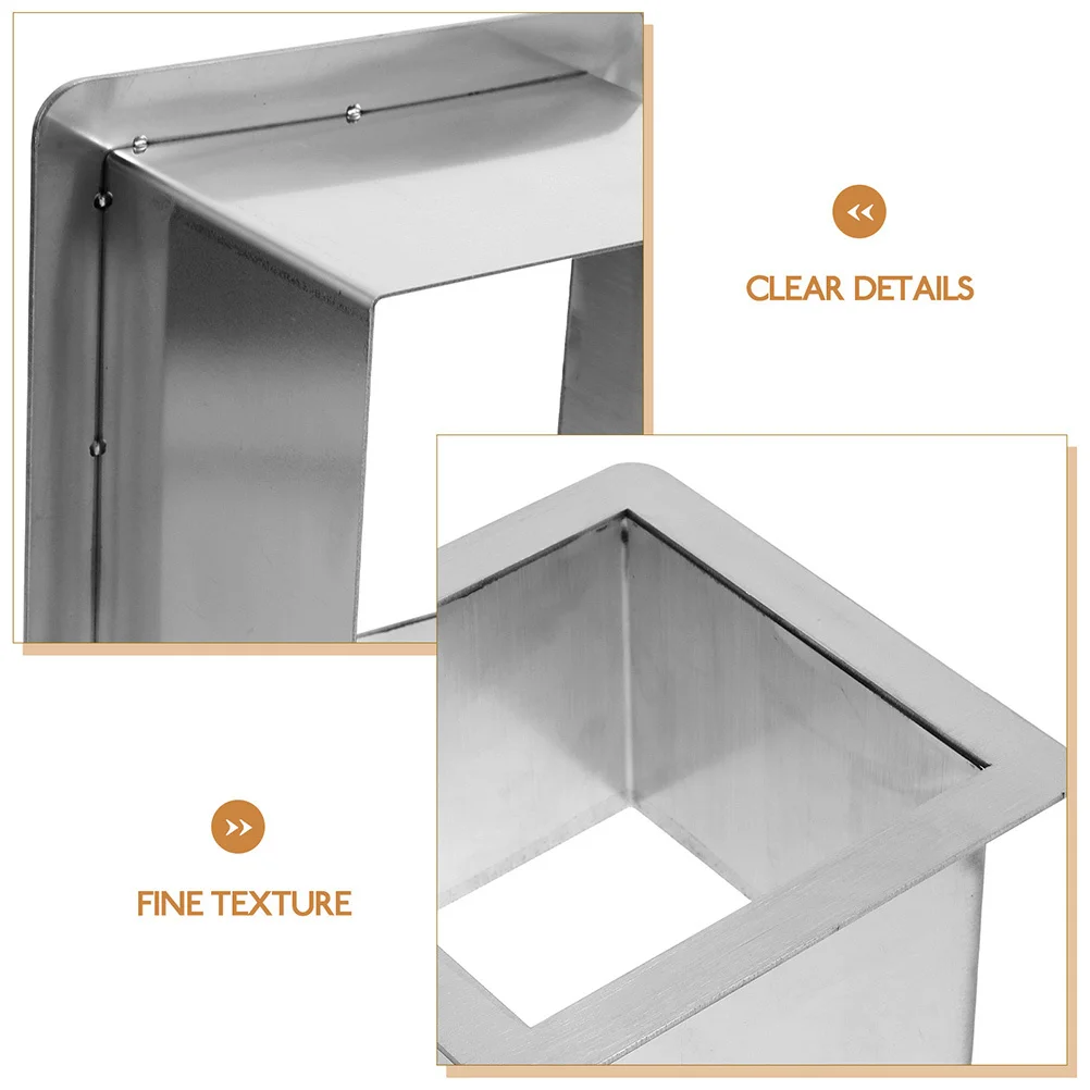 

Stainless Steel Trash Chute Grommet Counter Built-in Kitchen Trash Chute Smooth Easy Clean Rust Resistant
