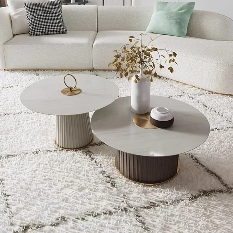 

Vintage Coffee Table Floor Minimalist Storage Console Table Sofas Dining Corner Marble Mesa De Centro De Sala Home Furniture