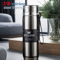 Spot 316 stainless steel thermos large capacity rope lifting sling pot outdoor portable vacuum sports kettle business