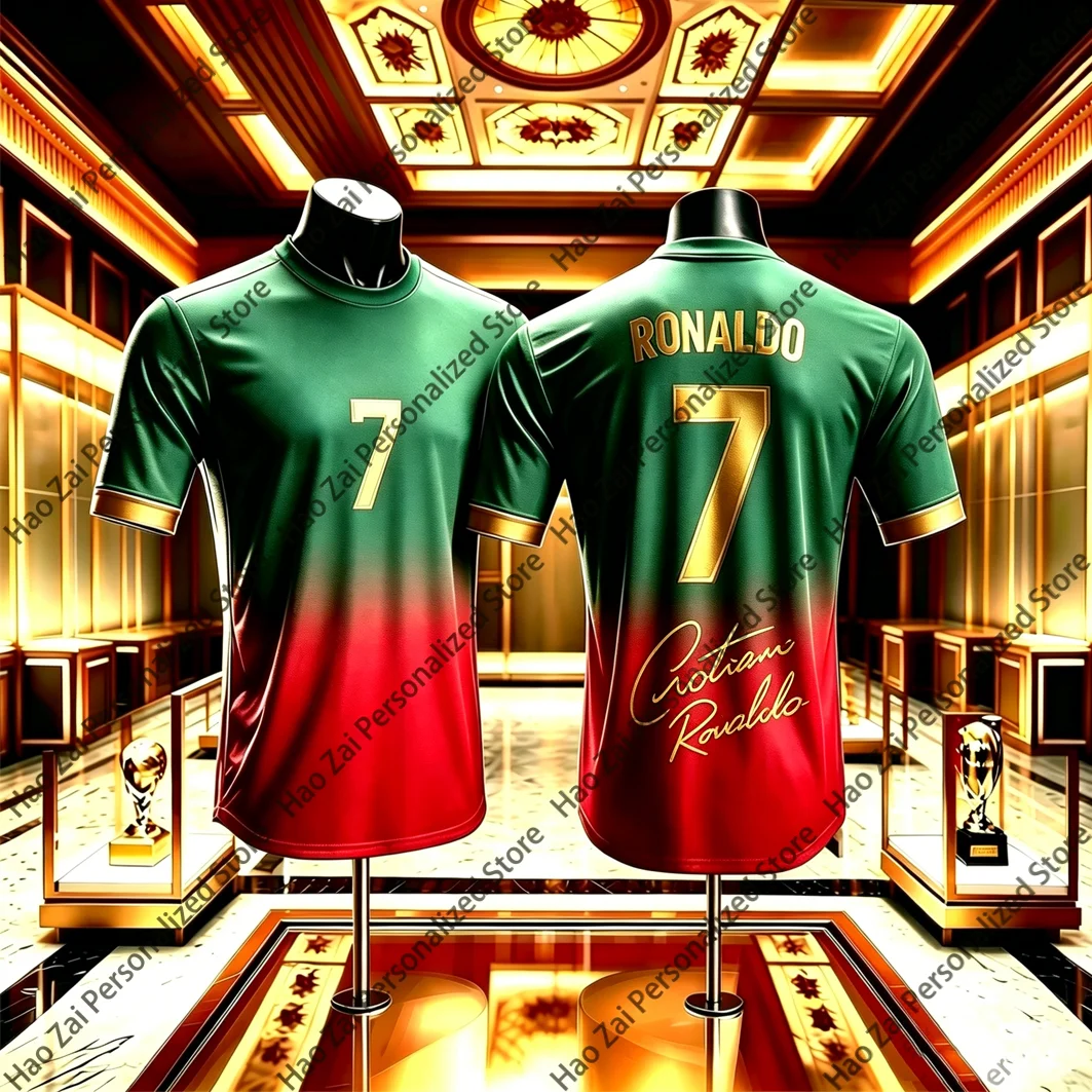 2026 Cristiano Ronaldo No. 7 Special Edition Jersey T-Shirt—Kids'/Adult Outdoor Training Quick-Dry Shirt National Flag Colors