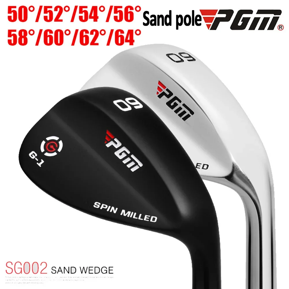 PGM Golf Clubs Sand Wedges,Silver Black Golf Clubs with Easy Distance Control,50/52/54/56/58/60/62/64 Degrees Practice Sand Rod