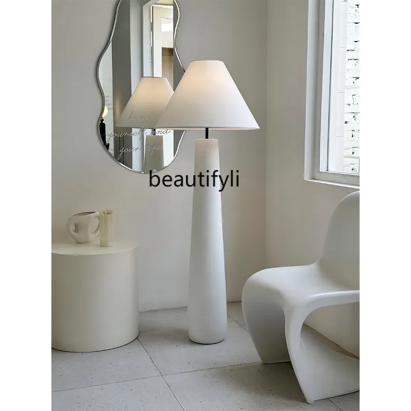 French Cream Style Living Room Sofa Beside Floor Lamp Light Luxury Atmosphere Ornament Bedroom Bedside Floor Table Lamp