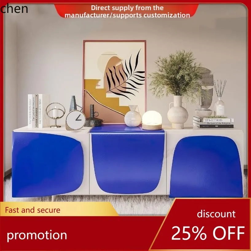 

HT Lacquer Sideboard Entryway Shoe Cabinet Modern Simple Internet Celebrity Tea Wine Cabinet Multifunctional Storage Cabinet