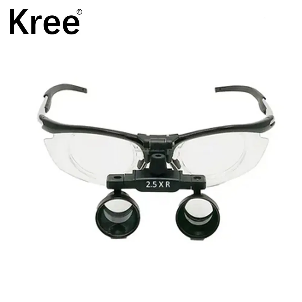 High Quality Dental Medical Binocular Loupes Variable Magnification 2.5X Ultra-lightweight 200-550mm Aluminum Frame
