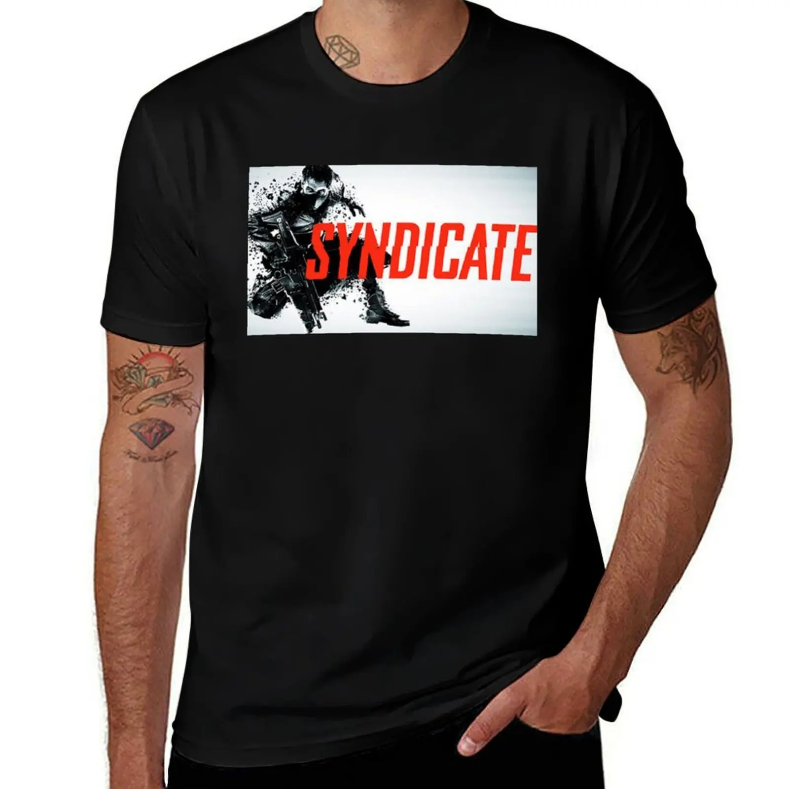 SYNDICATE Gaming T-Shirt Casual Soft Cotton Short Sleeve Tee T-Shirt