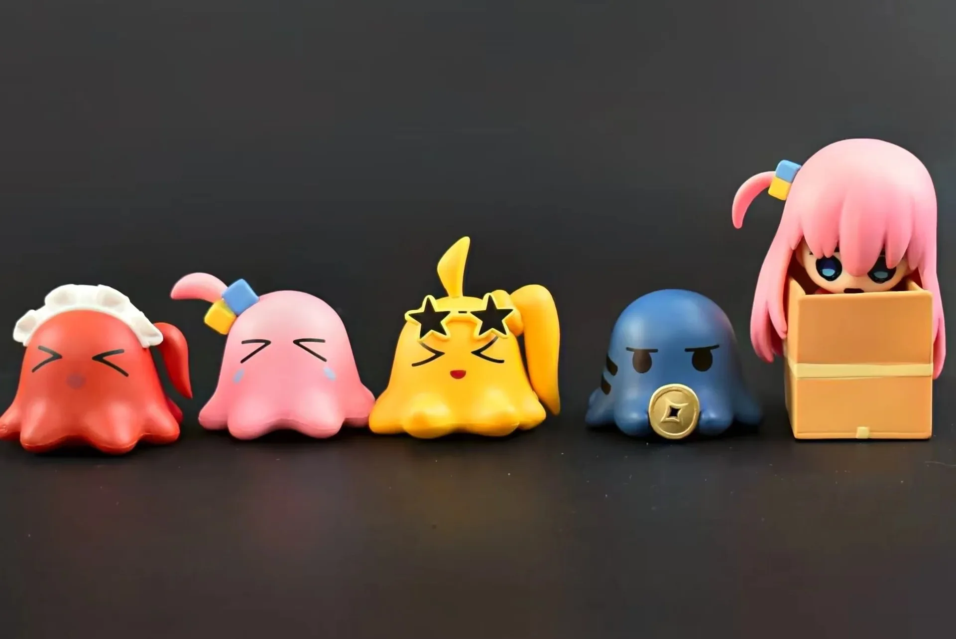 Anime Bocchi The Rock! Gotoh Hitori Kita Ikuyo Yamada Ryo Cute octopus Version 5pcs/set  Action Figure Model Toy 7cm