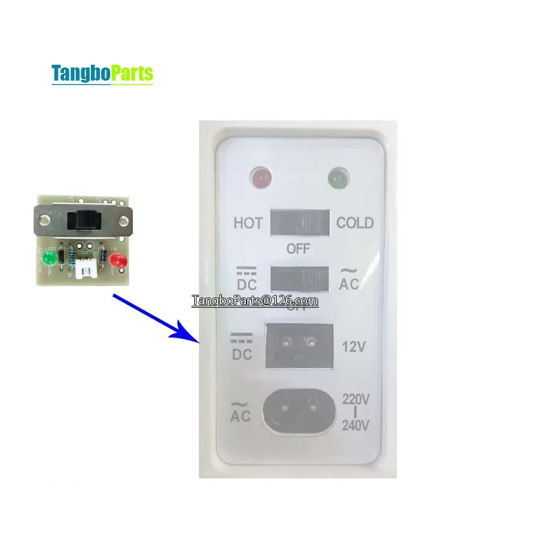 4L/6L/7.5/10L/12L 3A 250V Single Switch Board Car Refrigerator Switch Board Power Control Board