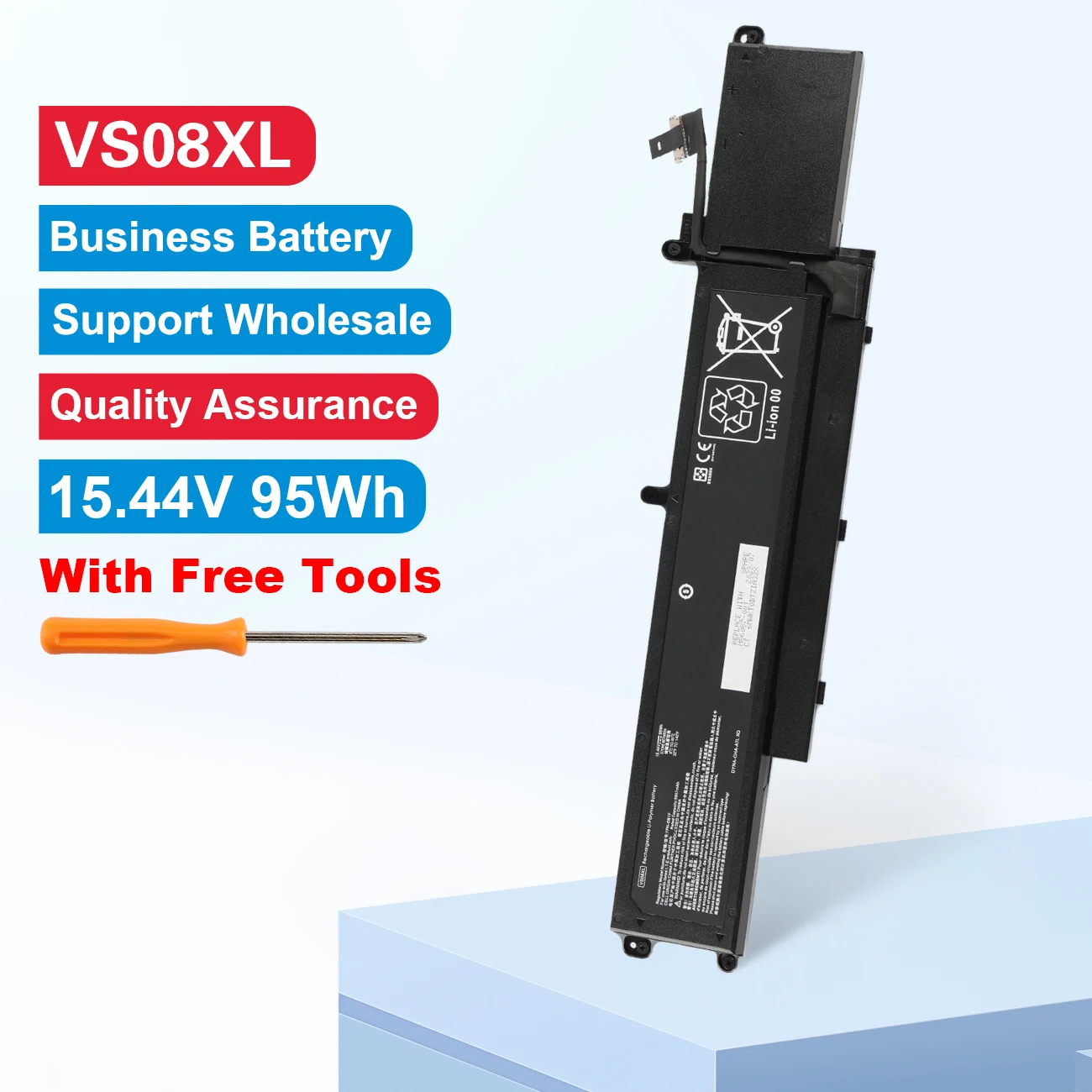 

15,44 В 95 Вт ВТ VS08XL Аккумулятор для ноутбука HP ZBook Fury 16 G9 G10 G11 Мобильная рабочая станция серии M85951-171 TPN-DB1F TPN-IB0N