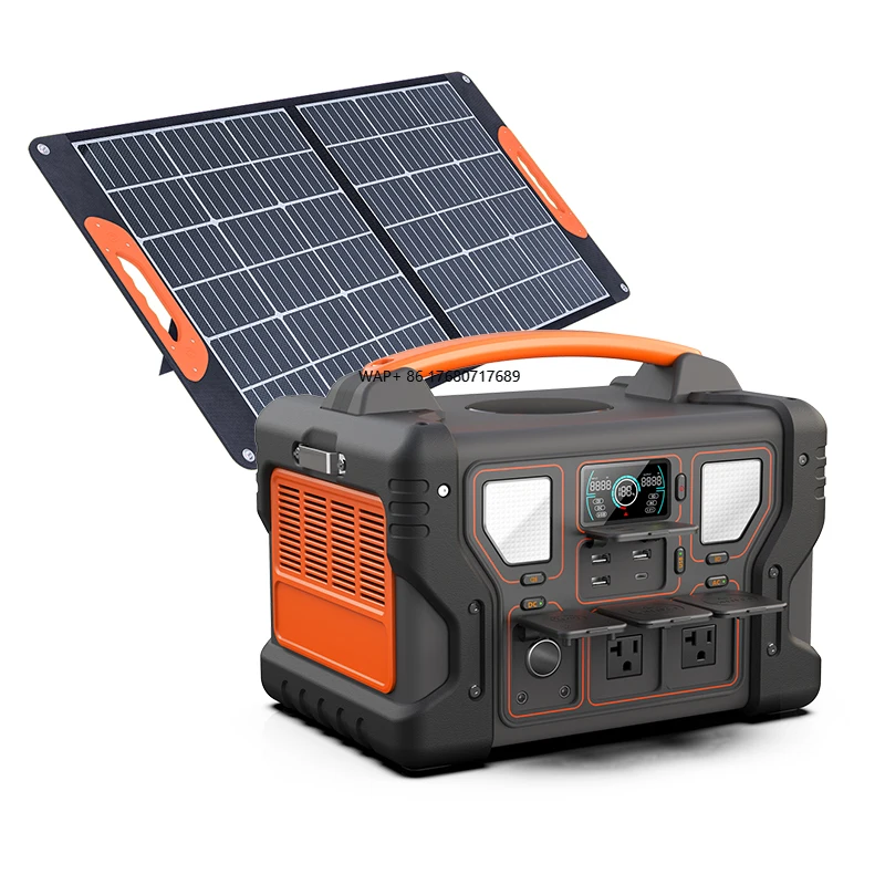 pack Energy storage generator Solar lithium battery 500w rv portable power station with AC output for notebook mobile phones