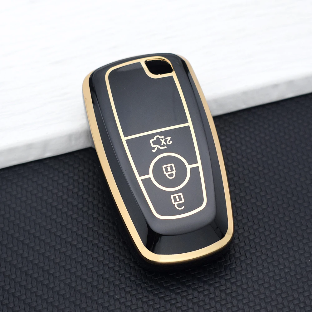 3 Buttons Tpu Car Remote Key Case for Ford Fusion Mustang Kuga Ecosport Explorer F-150 F-250 F-350 F-450 F-550 Raptor F150 Fob