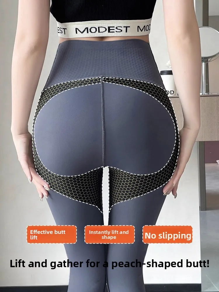 سراويل يوجا عالية الخصر قابلة للتنفس ورقيقة ومريحة من جلد arkskin Sl للتحكم في البطن والتخسيس بدون أصفاد ورفع المؤخرة...