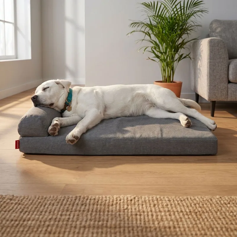 Orthopedic Winter Dog Mat Removable Washable Sponge Chew-Proof Cat Nest Rectangular Pet Bed Pillow Scratch-Resistant Comfortable