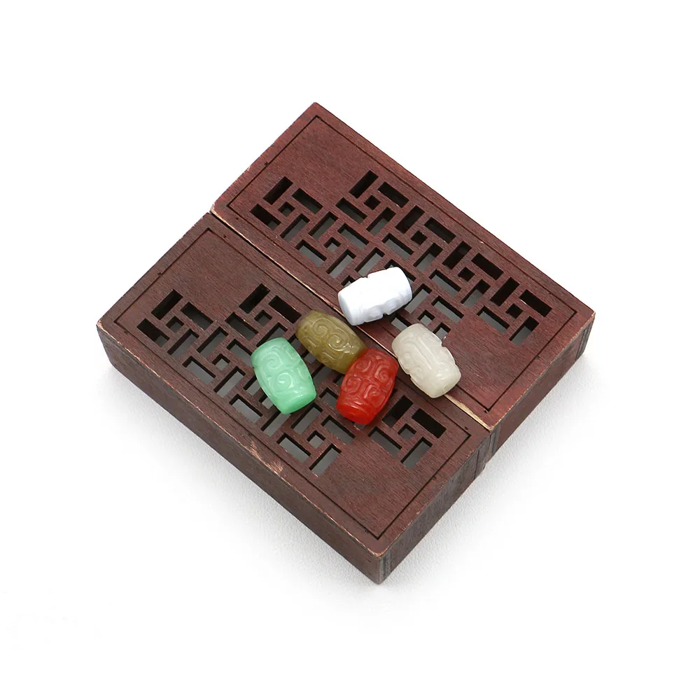 

Изысканные бусины из натурального камня «кошачий глаз», бочкообразные, с прямыми отверстиями, с резными узорами, для рукоделия, украшения, аксессуары, 5 шт.