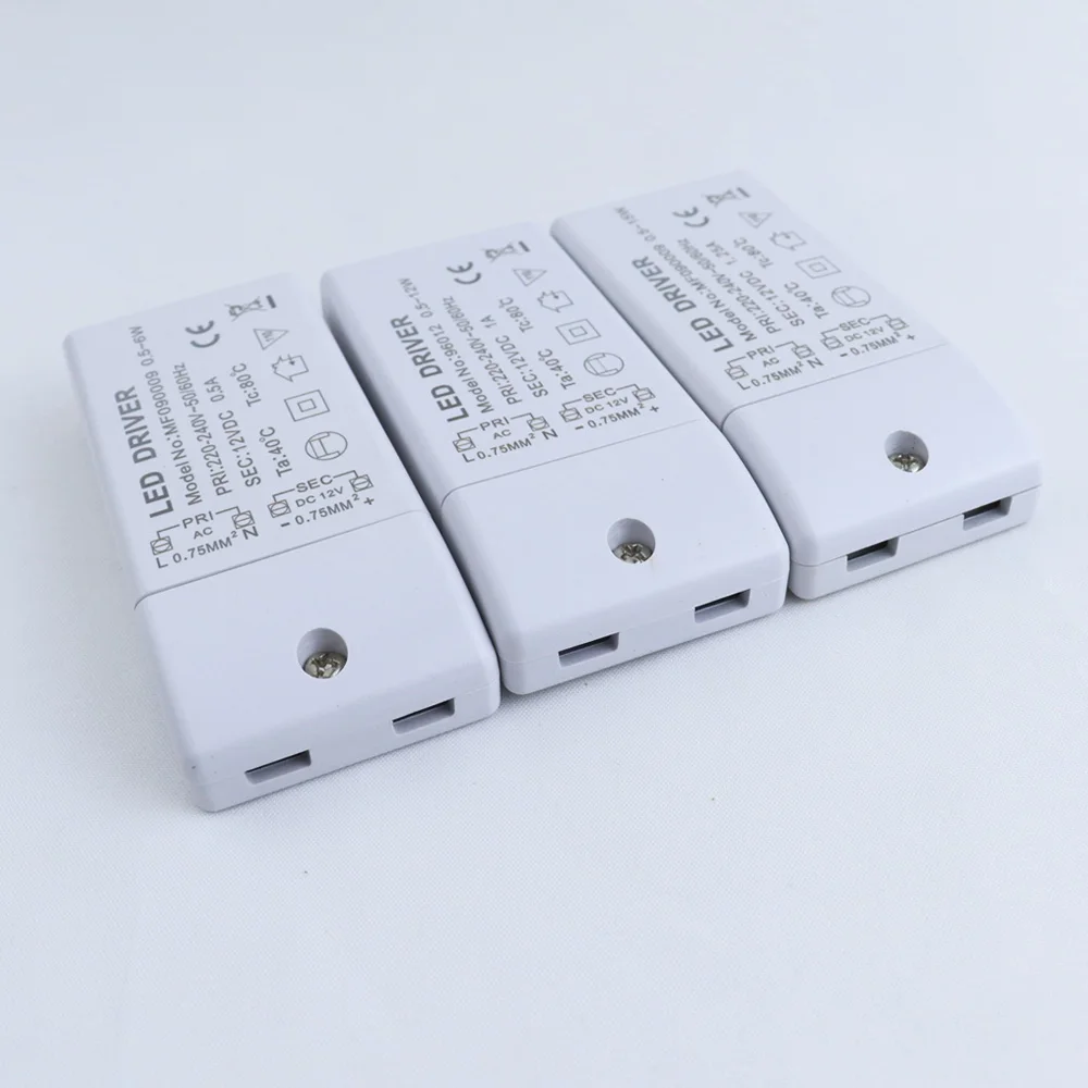 6W 12W 15W 30W 50W 60W LED Driver 220V to DC12V 24V Power Supply Adapter LED Light Transformer for MR16 / MR11 Lamp Bulb