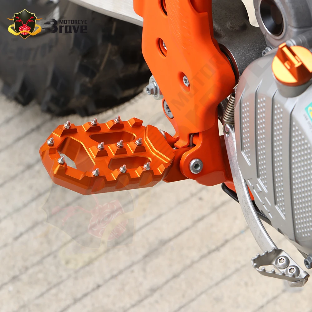 Motorcycle Accessories Aluminum Foot Pegs Rest Footrests Pedals Foot Lever For EC300 EC250F EC350F EC 250/350 F EC 300