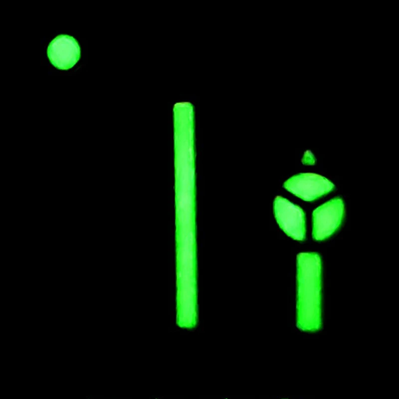 Manecilla de reloj plateada para Casio MDV-106, puntero luminoso verde para el juego de manecillas de reloj de movimiento