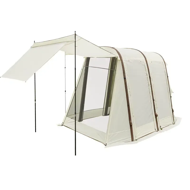 Inflatable Tent Outdoor Tunnel Tent Thickened Camping Canopytent Windproof and Rainproof Two-room One-living-room Large Space