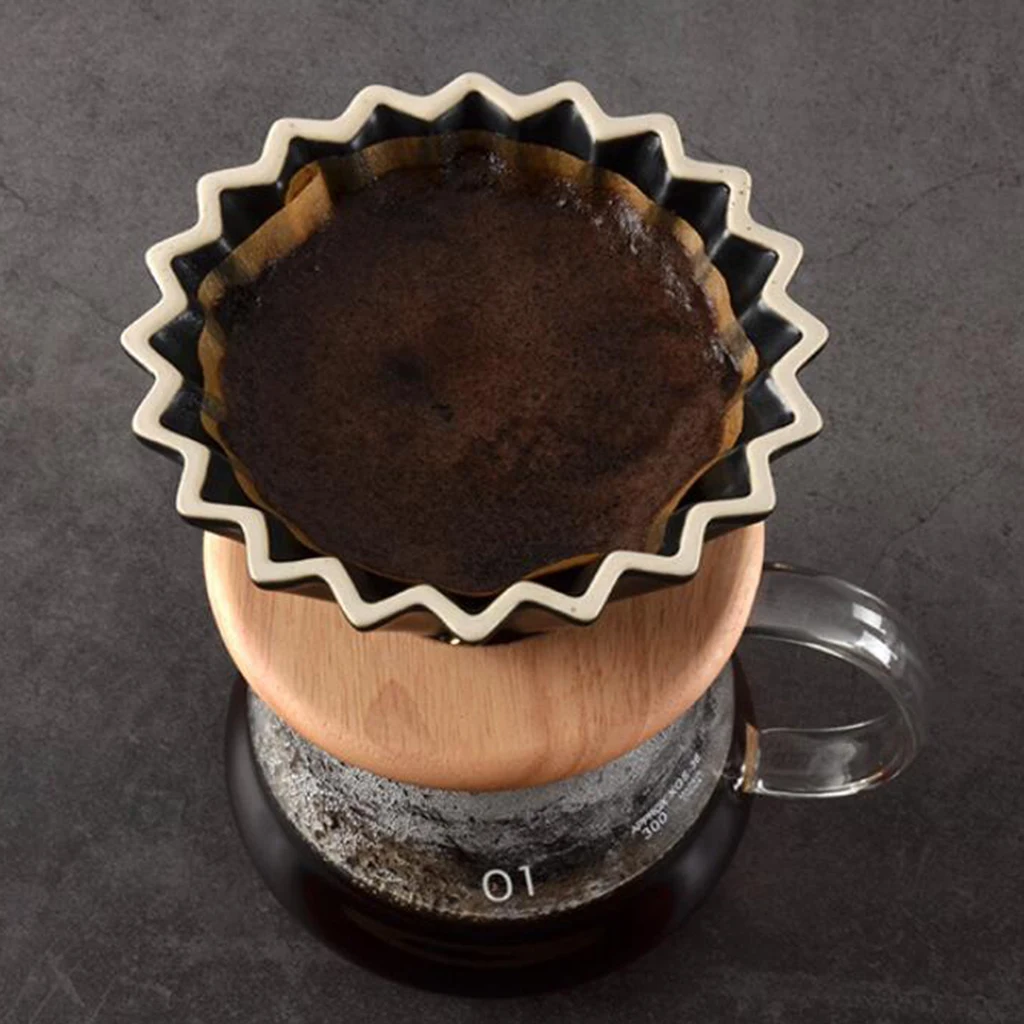 Wooden Filter Stand - Designed to Fit Most Cups, Mugs, Coffee filters, Small Pots