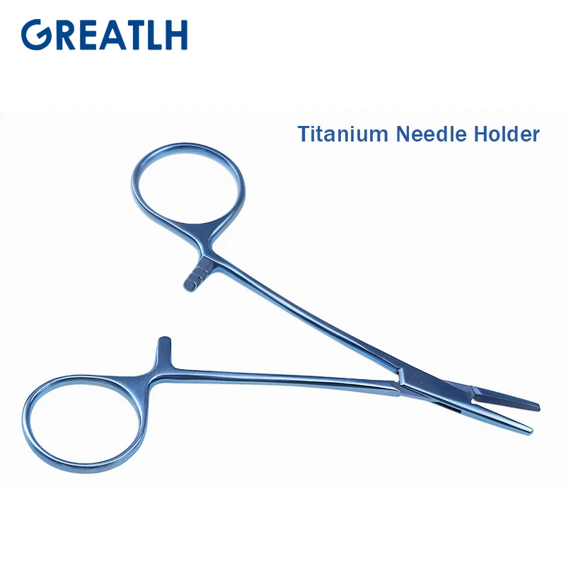 Medical Needle Holder with Lock Ophthalmic Eye Instruments Double Eyelid Instruments