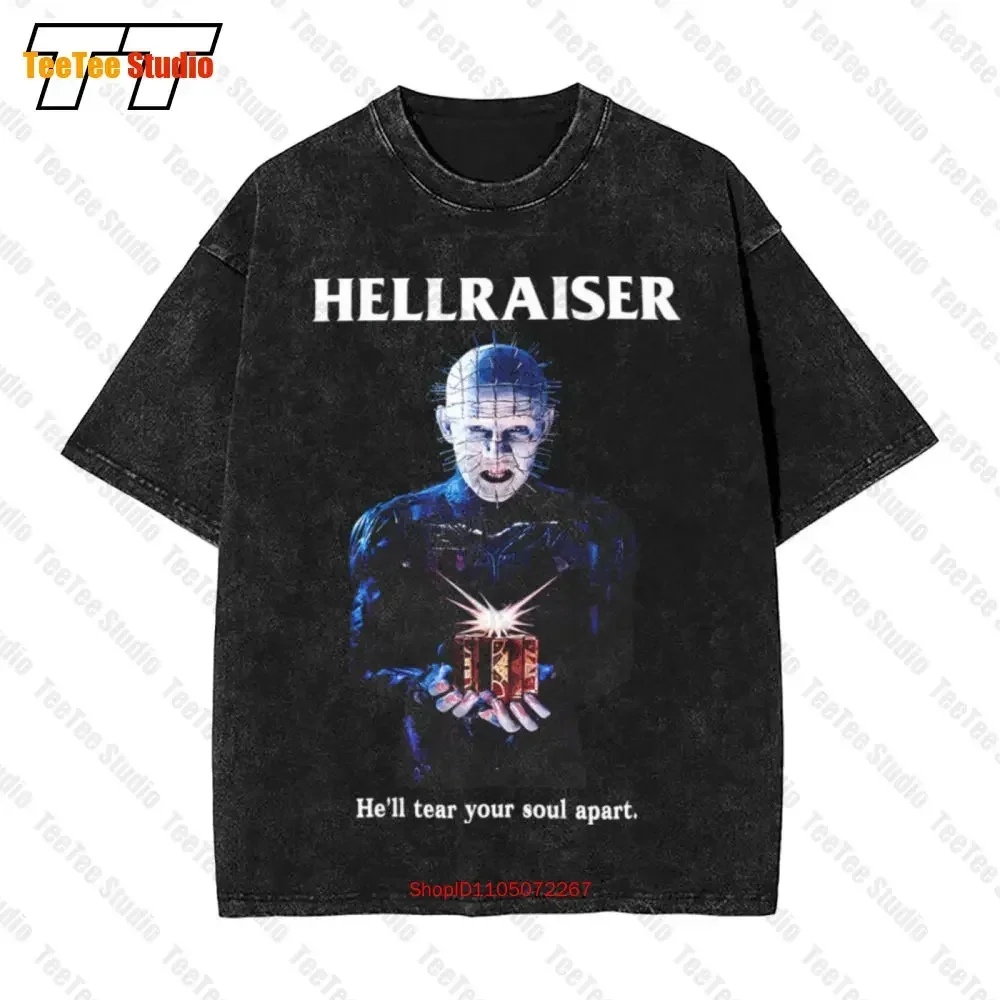 Vintage Horror Movie Hellraiser Vintage Oversized T-Shirt Y69O