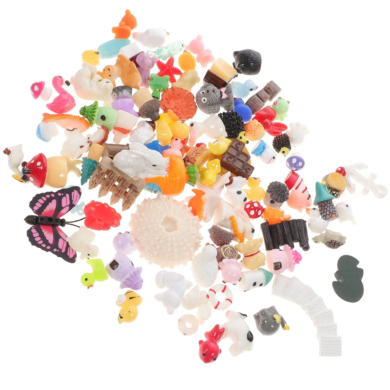 

100 шт. миниатюрных бутылочек для микроландшафта, идеально подходят для DIY-проектов, миниатюрных садов, изделий из смолы, декора для микроландшафтов