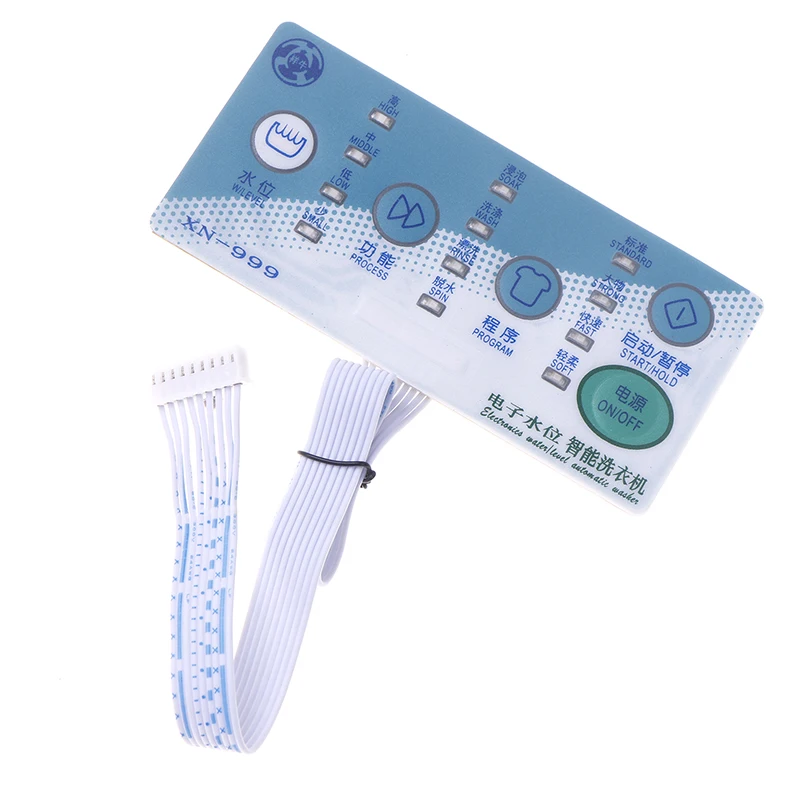 لوحة تحكم مدمجة عالمية اختيار وظيفة XN-999 وحدة تحكم إلكترونية للوحة مفاتيح الغسالة الأوتوماتيكية