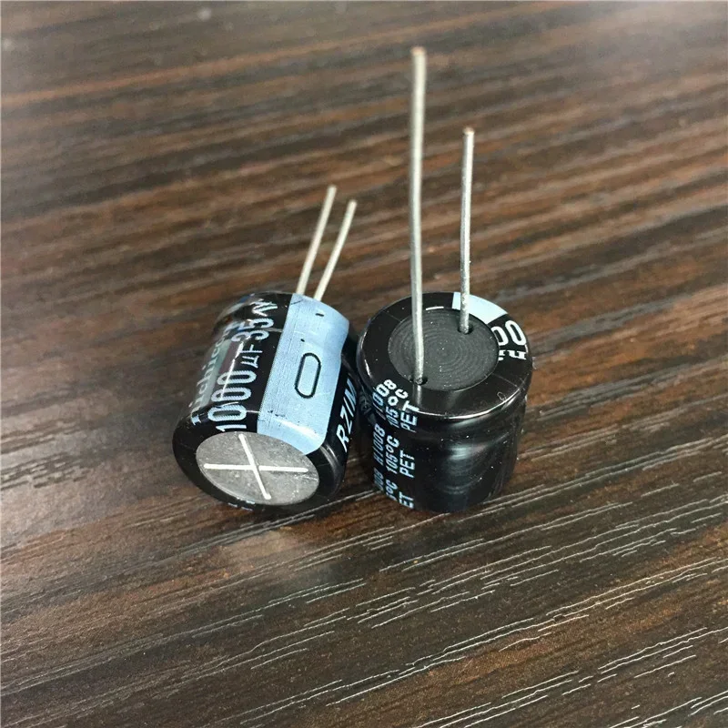 50pcs 1000uF 35V NICHICON RZ Series Low frofile 16x15mm 35V1000uF Aluminum Electrolytic Capacitor