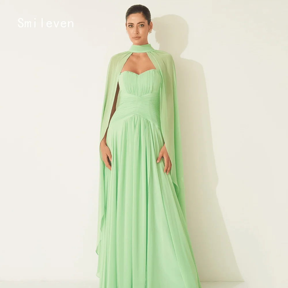 

Smileven Luxury A Line Prom Dress Illusion Sweetheart Evening Gowns Elegant And Graceful Pleat Occasion Dress Customized 2026
