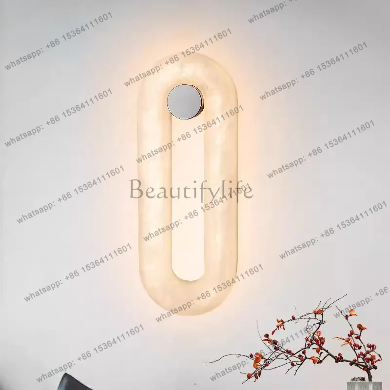 Cross-border French marble luminous object Nordic minimalist designer