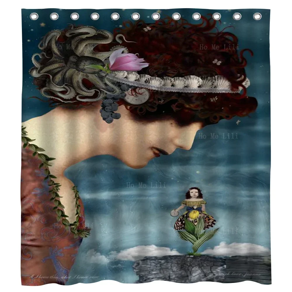 A Little Girl Who Grew Up Under The Protection Of Her Mother Shower Curtain By Ho Me Lili For Bathroom Decor