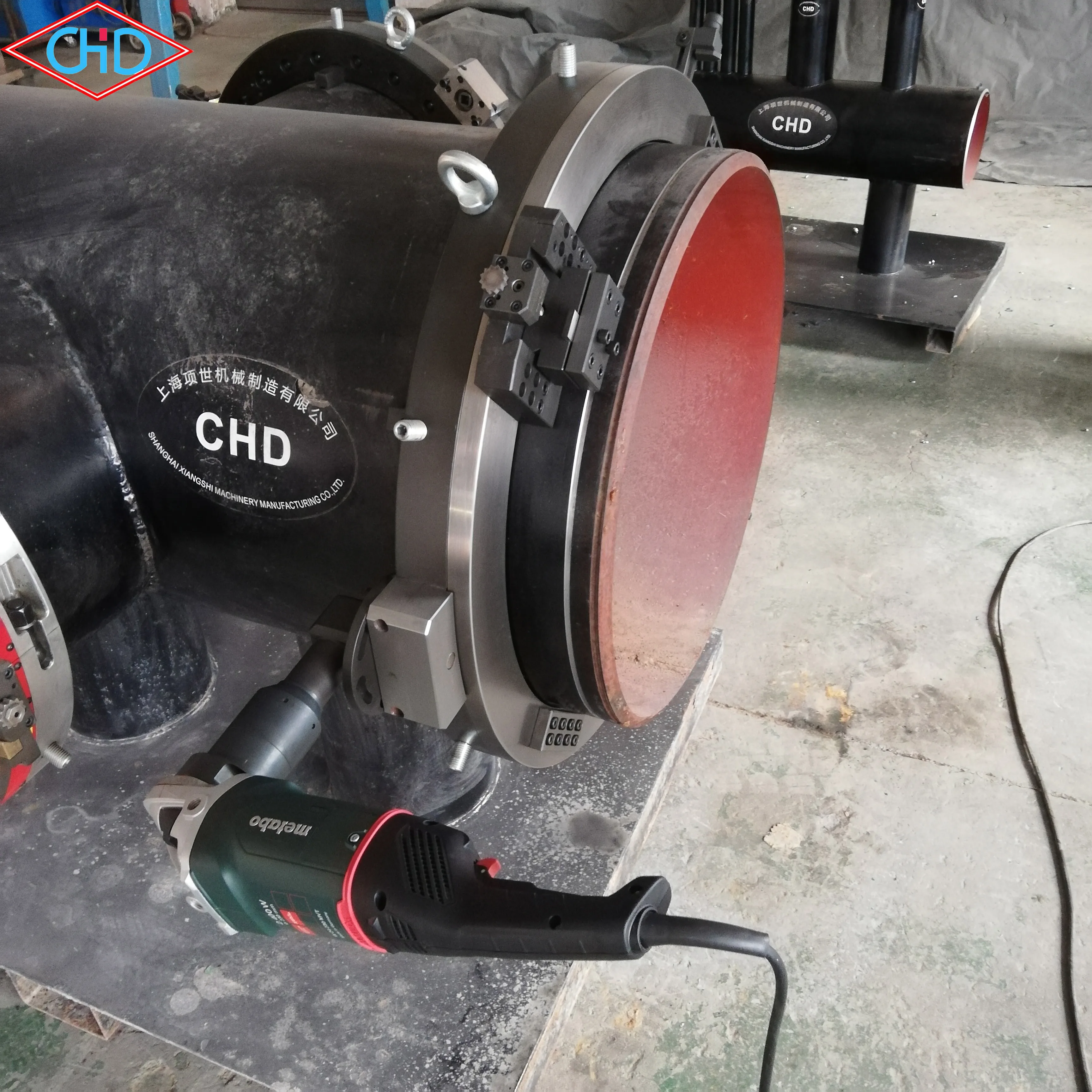 Electric Cold Cutting Stainless Steel Pipe 16mm Beveling Machine