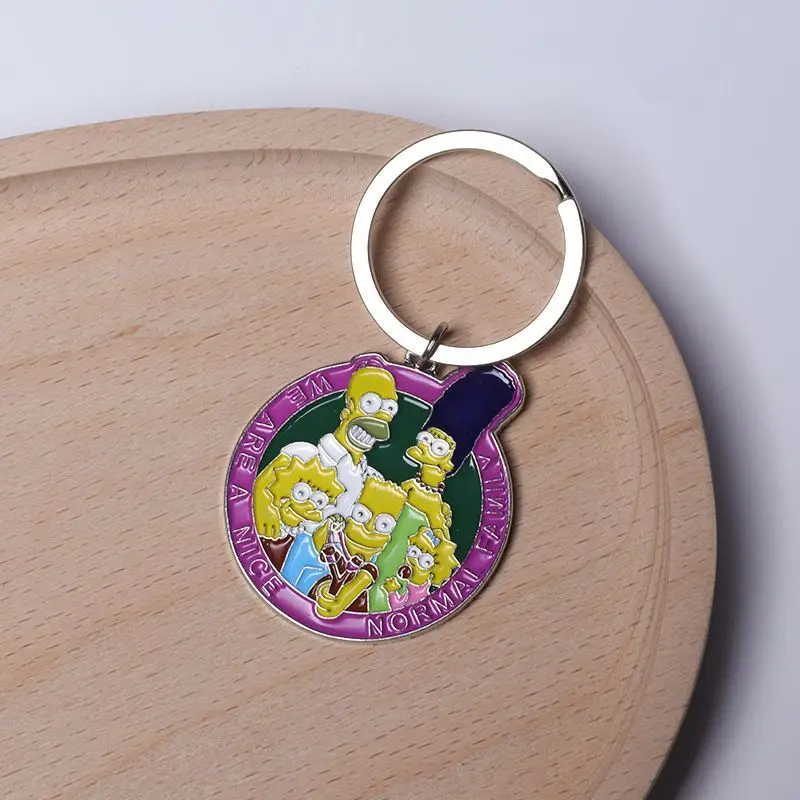 Chaveiro de Anime Os Simpsons, Pingente de Personagem Fofo, Acessório para Chave de Carro e Mochila, Decoração e Presente