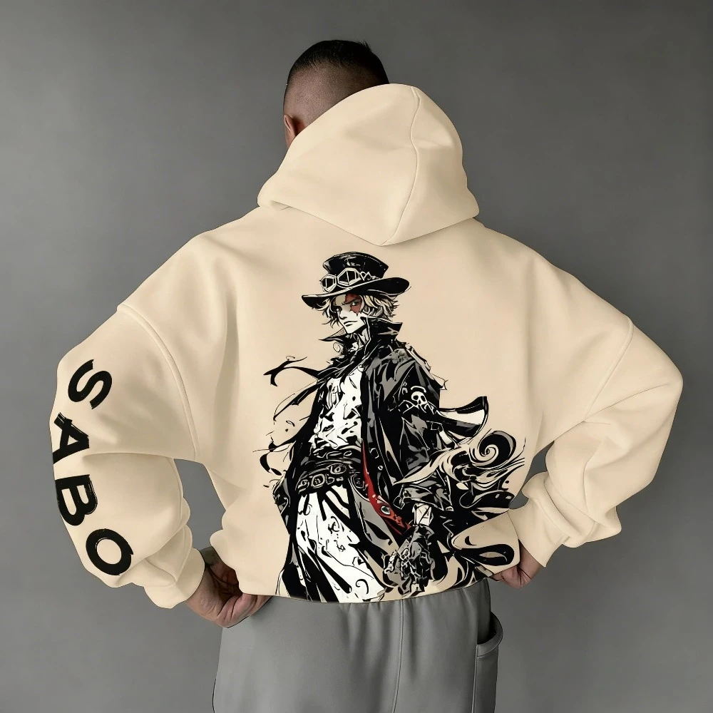 قطعة واحدة الرجال هوديي البلوز سابو انمي ياباني ربيع الخريف والشتاء الفتيان Harajuku طويلة الأكمام الوالدين والطفل الزي #3