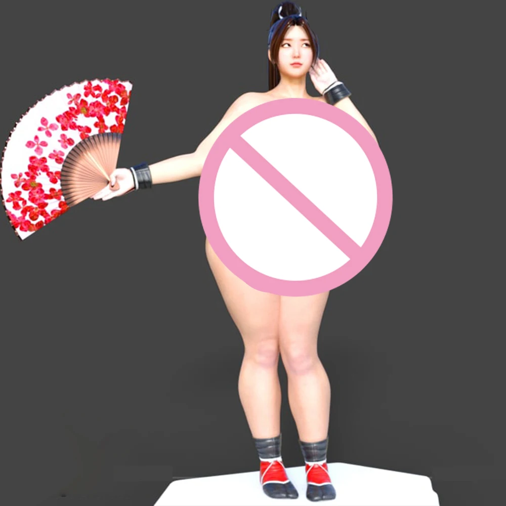 

1/24 3d Printing Model Kit Folding Fan Beauty Women NSFW Anime Figure Model Kit DIY Miniature Reduction Statue Unpainted Toys