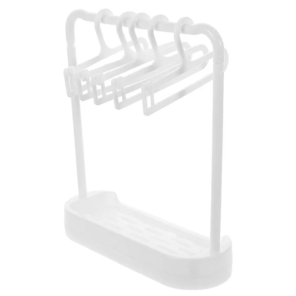 

1Set Miniature Clothes Hanger Space Saving Portable Rack Compact Clothes Dress Up Organizer Display Stand Mini Hanger