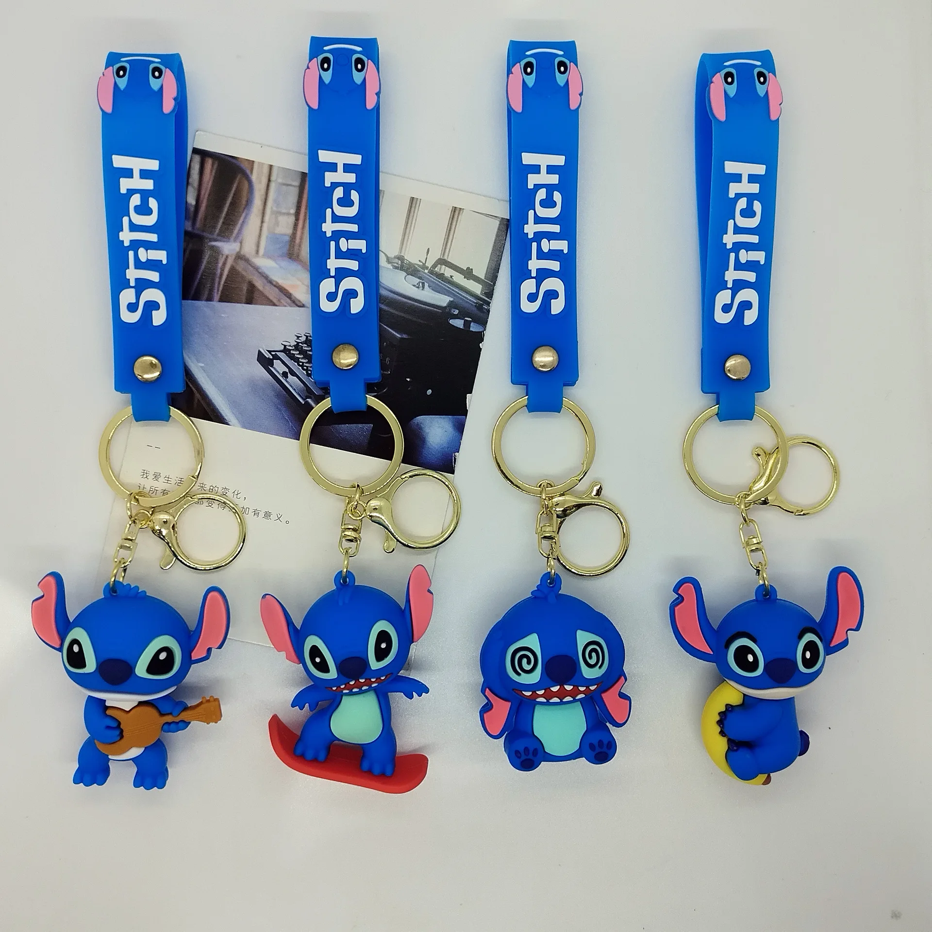 

Cross Border Creative Cartoon Stitch Doll Keychain Bag Car Keychain Accessories Gift Wholesale Toys Anime Cartoon Frind Fashion