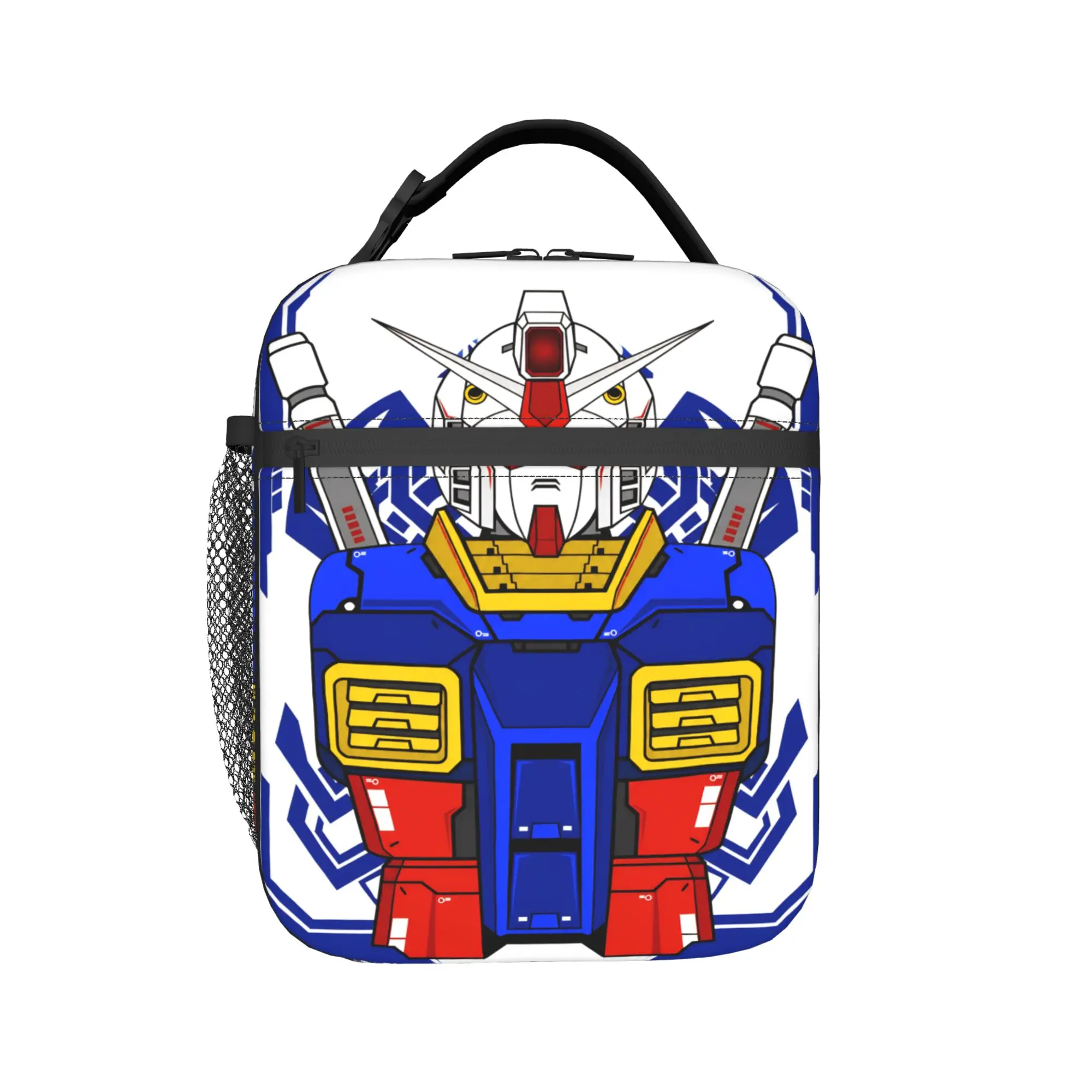mobile suit gundams Thermal Insulated Lunch Bag for Travel  Portable Food Container Bags Men Women Cooler Thermal Lunch Boxes