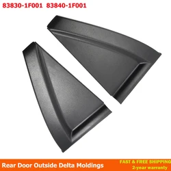 Rear Door Exter Black For Kia Sportage 2005 2006-2010 Outside Molding Triangle Rear Door Exterior Trim 838301F001 838401F001